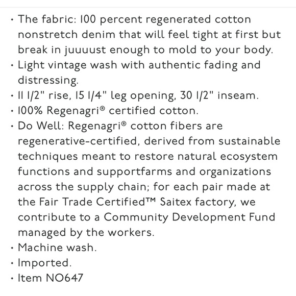 Madewell 90s straight in Revoir wash size 27 (never worn) - Picture 6 of 6